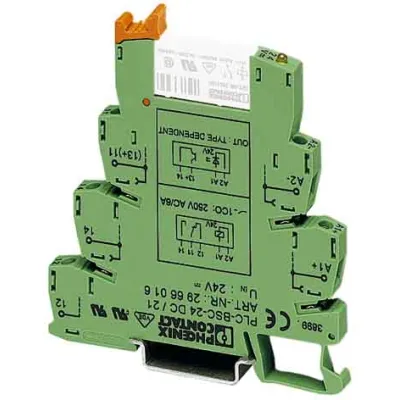 PHOENIX CONTACT PLC-BSC-24UC/21 | Relaissockel | 24V AC/DC | 1 Wechsler | Schraubanschluss | 6,2mm | NS35