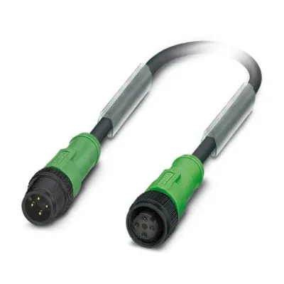 PHOENIX CONTACT Sensor-Aktor-Kabel SAC-4P-M12MS/3,0-PUR/M12FS | M12 Stecker-Buchse | 4-polig | 3m | IP65 | PUR