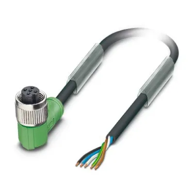 PHOENIX CONTACT Sensor-Aktor-Kabel SAC-5P-1,5-PUR/M12FR | 5-polig | M12 Buchse abgewinkelt | 1,5m | halogenfrei