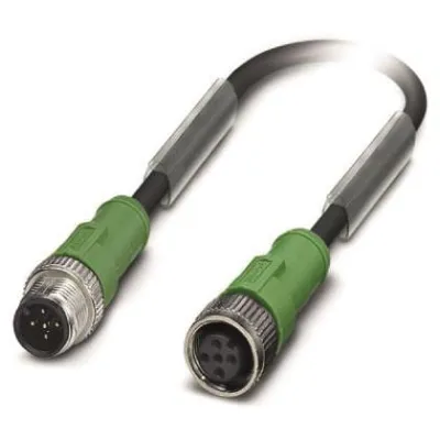 PHOENIX CONTACT Sensor-Aktor-Kabel SAC-5P-M12MS/3,0-PUR/M12FS | 5-polig | 3m | M12 Stecker | PUR | IP65 | schwarzgrau