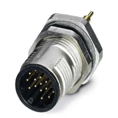 PHOENIX Einbausteckverbinder SACC-DSI-MS-17CON-M12 SCO SH | 17-polig | M12 | Stift | IP65/IP67 | 30V | Goldkontakte