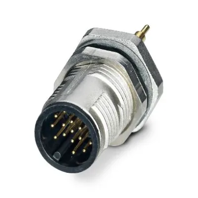 PHOENIX Einbausteckverbinder SACC-DSI-MS-17CON-M12 SCO SH | 17-polig | M12 | Stift | IP65/IP67 | 30V | Goldkontakte