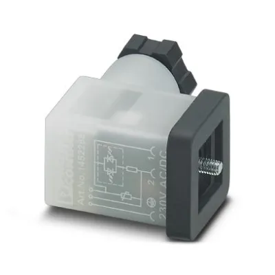 PHOENIX CONTACT Ventilstecker SACC-VB-3CON-M12/C-1L-SV 1452262 | 3-polig | 24V | LED | M12 | IP65 | Kabel 4-6mm