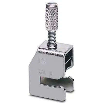 PHOENIX CONTACT Schirmanschlussklemme SK 8 | 3025163 | Kabel Ø 3–8 mm | Sammelschiene | Schraubanschluss | silberfarben