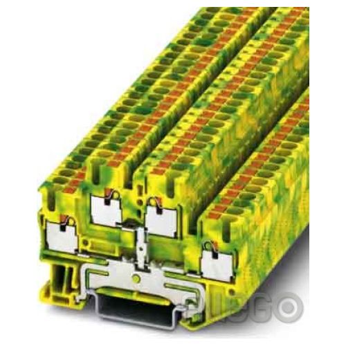 Bild: Phoenix Schutzleiter-Doppelstockklemme PTTB 2,5-PE 0,14-4mm² AWG:26-12 B:5,2mm g