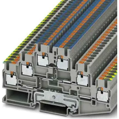 Phoenix Contact PT 2,5-PE/L/N 3210538 | Schutzleiter-Reihenklemme | 3 Etagen | Push-in | 20A | 500V | grau