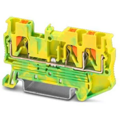 Phoenix Contact PT 2,5-TWIN-PE 3209565 | Schutzleiterklemme | TH35 Hutschiene | Push-in | 0,14-4mm² | 3-polig