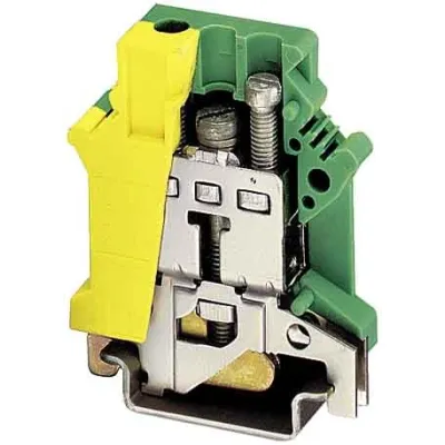 Phoenix USLKG16 N-1 Schutzleiterklemme | 2,5-25mm² | TH35 Hutschiene | Schraubanschluss | grün/gelb