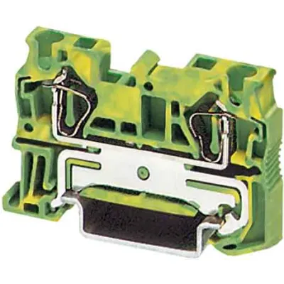 PHOENIX CONTACT Schutzleiter-Reihenklemme ST 4-PE | 3031380 | 0,08–6 mm² | Hutschiene 35mm | 1 Etage | grün-gelb