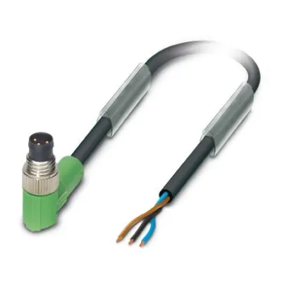 PHOENIX CONTACT Sensor-Aktor-Kabel SAC-3P-M8MR/3,0-PUR | M8 Stecker gewinkelt | 3-polig | 3m | PUR | halogenfrei