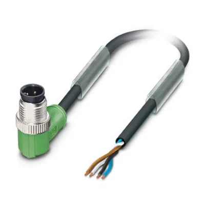 PHOENIX CONTACT Sensor-Aktor-Kabel SAC-4P-M12MR/3,0-PUR | M12 Stecker gewinkelt | 4-polig | 3m | PUR | halogenfrei