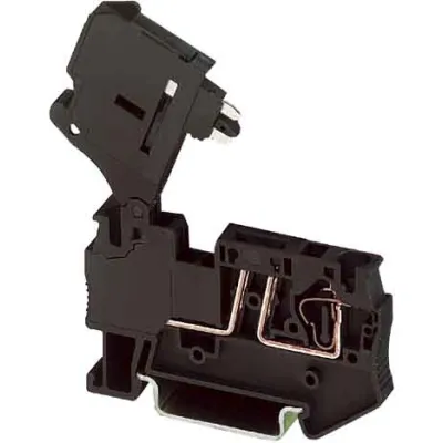 PHOENIX CONTACT | Sicherungsklemme ST 4-HESI (5x20) | 6,3A | 500V | NS 35 | Zugfeder | Schwarz