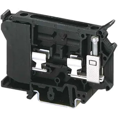 PHOENIX CONTACT Sicherungsreihenklemme UK 6,3-HESI | 6,3x32 mm | 0,5-16 mm² | 500V 10A | Hutschiene | schwarz