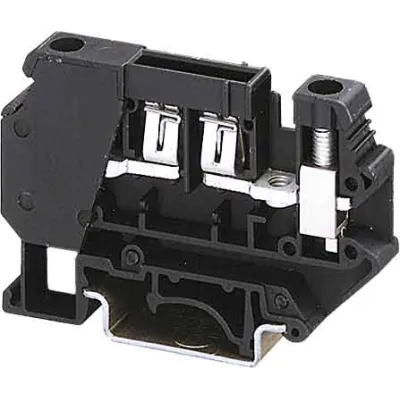 PHOENIX CONTACT UK 6-FSI/C-LED24 | Sicherungsreihenklemme 30A 250V | LED-Anzeige | 0,2-6mm² | Hutschiene | Schwarz