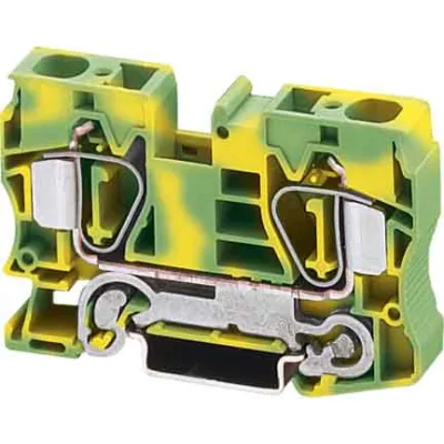 PHOENIX CONTACT Schutzleiterklemme ST 16-PE 3036165 | Zugfederanschluss | 0,2–25 mm² | Hutschiene 35 mm | grün-gelb