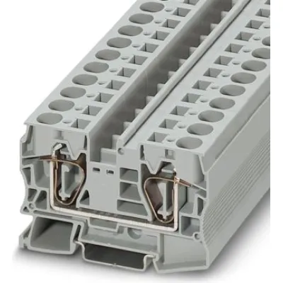 Phoenix Contact Durchgangsklemme ST 16 | 3036149 | Hutschiene TH35 | 0,2-25mm² | 76A | 1000V | Federzuganschluss | grau
