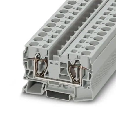 Phoenix Contact Durchgangsklemme ST 16 | 3036149 | Hutschiene TH35 | 0,2-25mm² | 76A | 1000V | Federzuganschluss | grau
