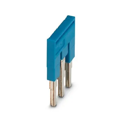 PHOENIX CONTACT Steckbrücke FBS 3-6 BU | 3036945 | 3-polig | 6,2mm Rastermaß | 16,9mm Breite | 32A | blau