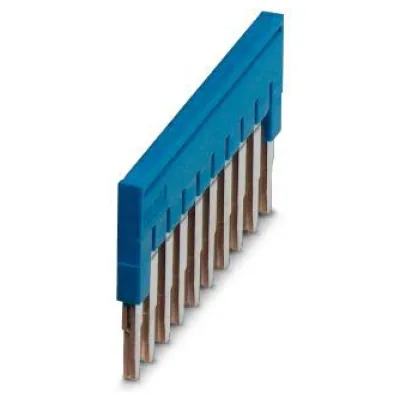 PHOENIX CONTACT Steckbrücke FBS 10-5 BU | 3036916 | Reihenklemmen-Verbindung | 10-polig | 5,2 mm Rastermaß | 24A | Blau