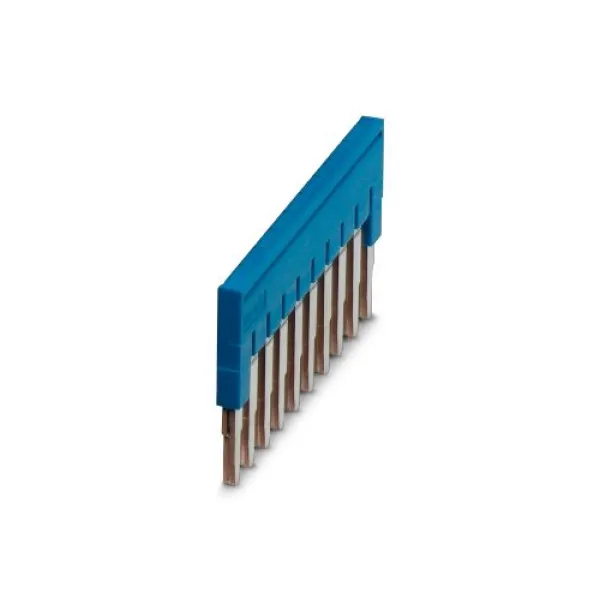 PHOENIX CONTACT Steckbrücke FBS 10-5 BU | 3036916 | Reihenklemmen-Verbindung | 10-polig | 5,2 mm Rastermaß | 24A | Blau