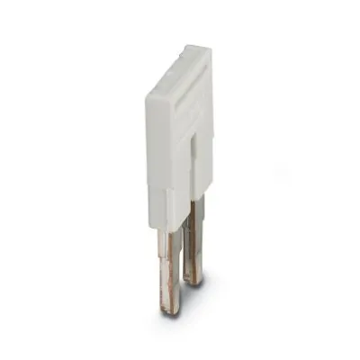 PHOENIX CONTACT Steckbrücke FBS 2-5 GY | 3038969 | 2-polig | 5,2mm Rastermaß | 24A | für Reihenklemmen | grau