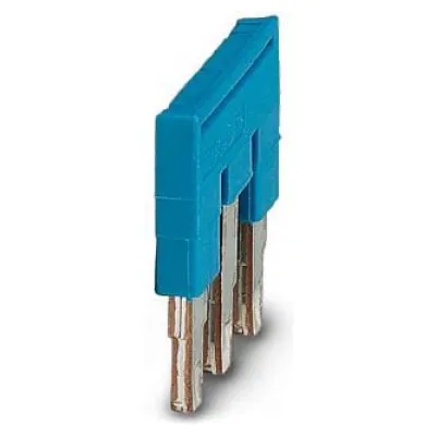 Phoenix Contact Steckbrücke FBS 3-5 BU | 3036880 | 3-polig | 5,2 mm Rastermaß | isoliert | 24A | blau