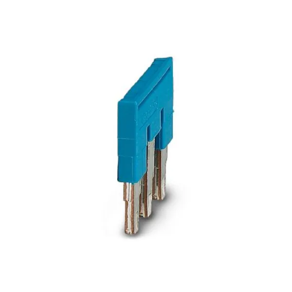 Phoenix Contact Steckbrücke FBS 3-5 BU | 3036880 | 3-polig | 5,2 mm Rastermaß | isoliert | 24A | blau