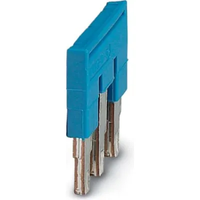 Phoenix Contact Steckbrücke FBS 3-5 BU | 3036880 | 3-polig | 5,2 mm Rastermaß | isoliert | 24A | blau