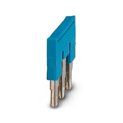Phoenix Contact Steckbrücke FBS 3-5 BU | 3036880 | 3-polig | 5,2 mm Rastermaß | isoliert | 24A | blau