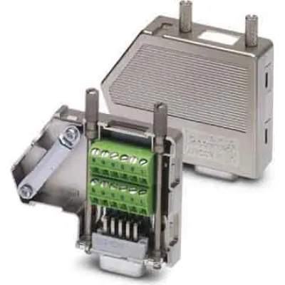 PHOENIX CONTACT SUBCON-PLUS 9/F 2744241 | D-SUB Steckverbinder 9-polig Buchse | Schraubanschluss | Metallgehäuse