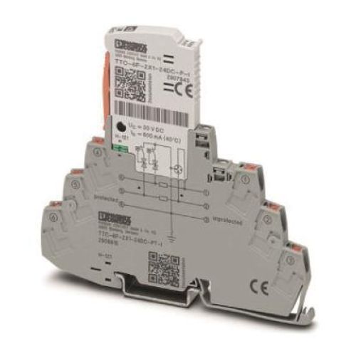 Bild: Phoenix TTC-6P-2X1-24DC-PT-I Überspannungsschutz mit Statusanzeige