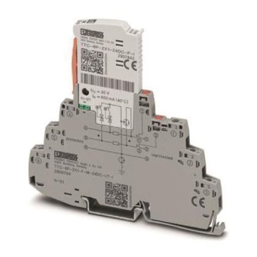 Bild: Phoenix TTC-6P-2X1-FM24DCUTI Überspannungsschutz mit Statusanzeige
