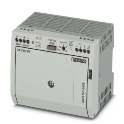 PHOENIX CONTACT USV-Modul UNO-UPS/24DC/60W | 24V DC | 2,5A | Blei-AGM | VRLA | 0,8Ah | kompakt | Schaltschrank