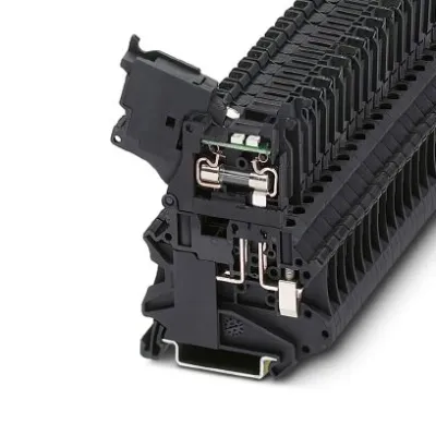 PHOENIX CONTACT | Sicherungsklemme UT 4-HESILED 24 | 24V LED | 6,3A | 5x20mm | Schraubanschluss | schwarz