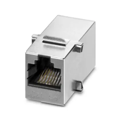 PHOENIX CONTACT RJ45-Kupplung VS-08-BU-RJ45/BU | Keystone Buchse | CAT5 | 8-polig | 1 Gbit/s | IP20 | grau