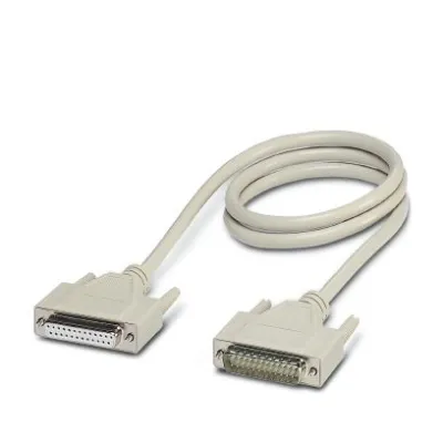 PHOENIX CONTACT D-SUB-Kabel VS-25-DSUB-20-LI-2,0 | 25-polig | 2m | geschirmt | gerade | PVC | IP20 | schwarz