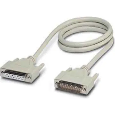 PHOENIX CONTACT D-SUB-Kabel VS-25-DSUB-20-LI-2,0 | 25-polig | 2m | geschirmt | gerade | PVC | IP20 | schwarz