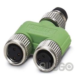Phoenix Y-Verteiler mit M8-Buchse SAC-3P-M 8Y/2XM 8FS 3polig Phoenix Y-Verteiler