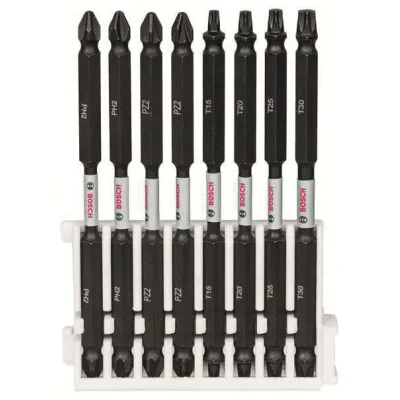 Pick and Click Impact Control Doppelklingenbit-Satz, 8-teilig (110mm, TORX, PH, 