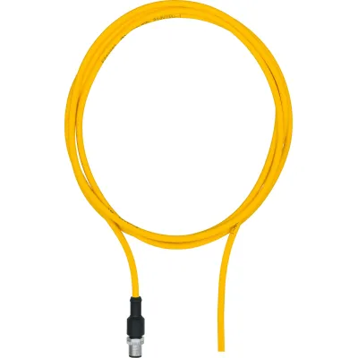 Pilz Sensor-Aktor-Kabel 380709 PDP67cableM12-5sm | M12 5-polig | Stecker gerade auf offen | 5m | PUR | IP68 | gelb