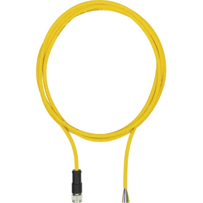 Pilz Sensor-Aktor-Kabel 540319 | M12 Buchse gerade 8-polig | 3m | PUR | Schleppkettenfähig | IP68 | halogenfrei | gelb