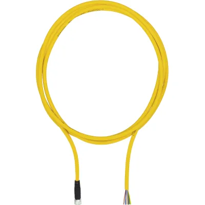 Pilz Sensor-Aktor-Kabel 533121 | M8 Buchse gerade | 4-polig | 5m | schleppkettentauglich | PUR | IP67 | gelb