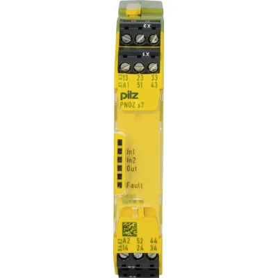 Pilz Kontakterweiterung PNOZ s7 750107 | 24V DC | 4 Schließer 1 Öffner | Schraubanschluss | 17,5mm | Hutschiene