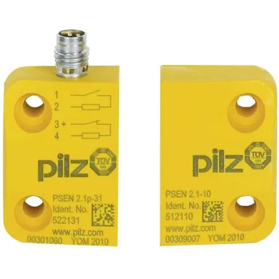 PILZ Magnetischer Sicherheitsschalter PSEN 2.1p-21 #502221 | 8mm Schaltabstand | LED | M8 Stecker | IP67 | DC 24V