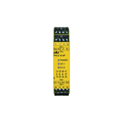 Pilz Not-Aus-Schaltgerät PNOZ X2.8P 777302 | Sicherheitsschaltgerät 24-240V AC/DC | 3NO 1NC | zweikanalig | 22,5mm