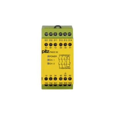 Pilz Sicherheitsschaltgerät PNOZ X3 #774310 | Not-Aus 24V AC/DC | 3S/1Ö | Schraubanschluss | Hutschiene