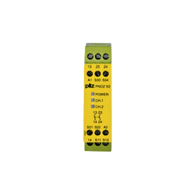 Pilz Not-Aus-Schaltgerät PNOZ X2 774303 | Sicherheitsschaltgerät 24V AC/DC | 2-kanalig | 2 S | Schraubanschluss | 22,5mm