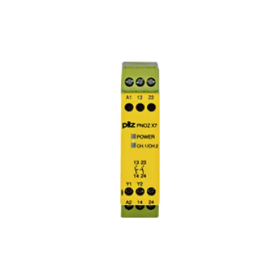 Pilz Sicherheitsschaltgerät PNOZ X7 774059 | NOT-AUS 24V AC/DC | 2 Sicherheitsausgänge | 22,5mm | Schraubanschluss
