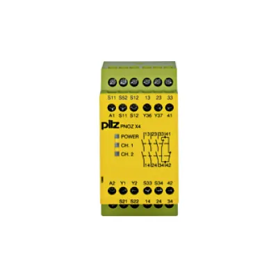 Pilz Sicherheitsschaltgerät PNOZ X4 774730 | Not-Aus 24V DC | 3S/1Ö | Schraubanschluss | Hutschiene