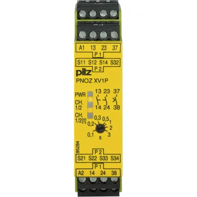 PILZ Sicherheitsschaltgerät PNOZ XV1P 777601 | Not-Aus Relais 24V DC | 2S 1Ö | Schraubanschluss | 22,5mm
